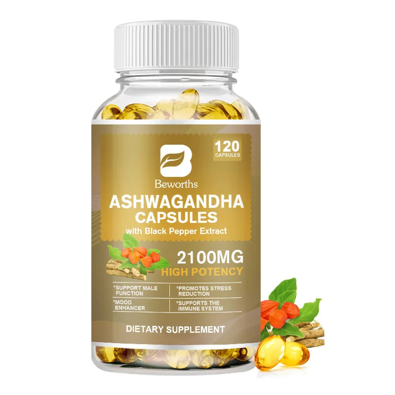 Ashwagandha Root Extract Capsules | Enhance Sleep & Relieve Stress