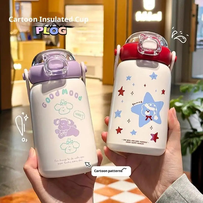 Cute Portable Stainless Steel Thermos Cup for Kids | Durable Drinkware