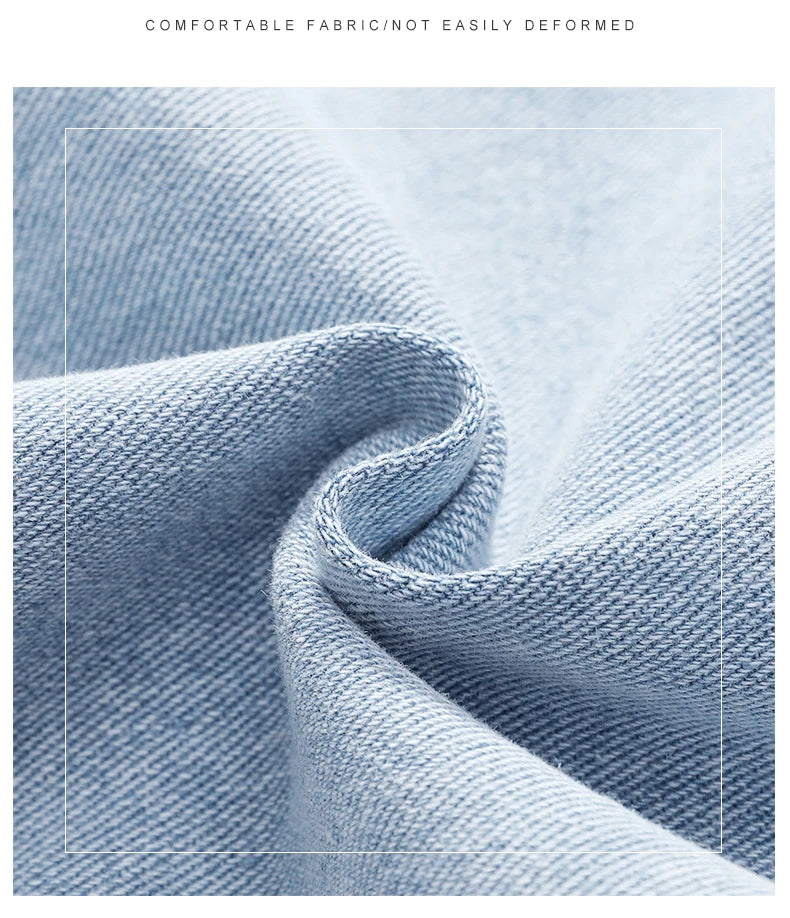 Men's Casual Light Blue Denim Shorts | Comfortable & Stylish