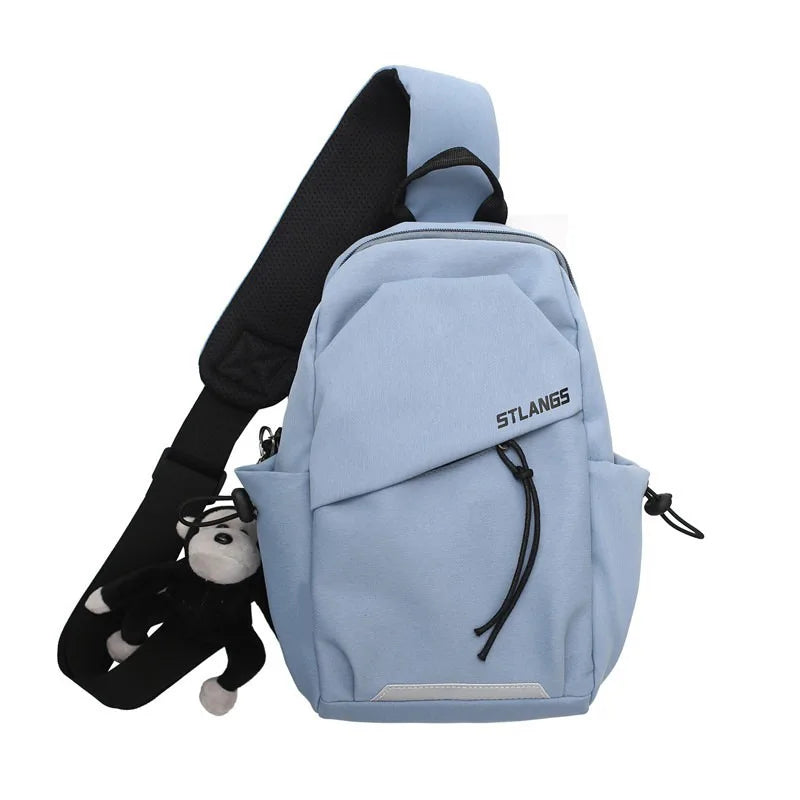 Unisex Korean Style Crossbody Bag | Lightweight & Portable