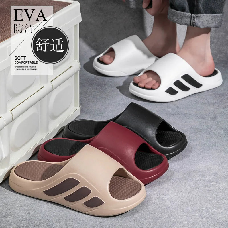 Men's High Aesthetic Anti-Slip Beach Slippers | Comfortable Slides