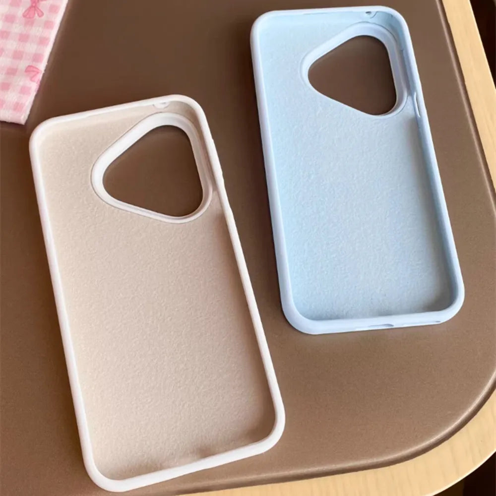 Liquid Silicone Phone Case For Huawei Pura 80 Pro Pura 70 P60 P50 P40 P30 Pro Mate 70 60 50 Luxury Soft Skin Smooth Cover Funda