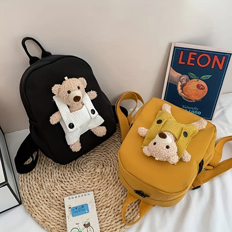 Personalized Plush Bear Backpack | Custom Kids Embroidered Bag