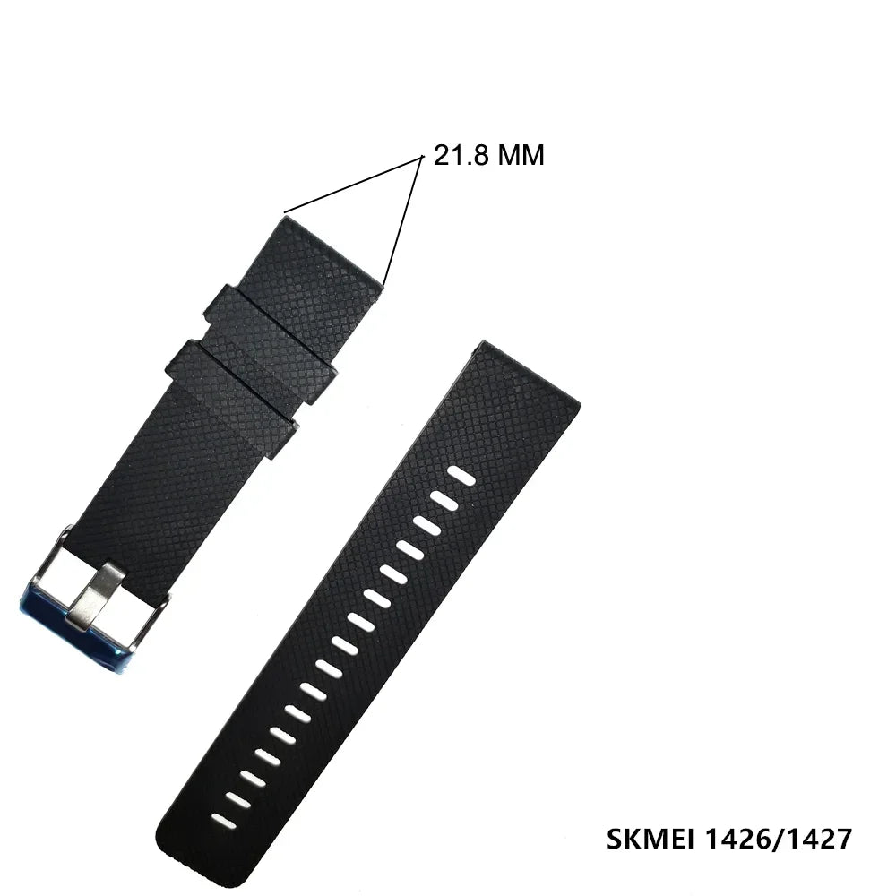 Durable PU/Rubber Watch Bands | Adjustable & Stylish Strap Upgrade