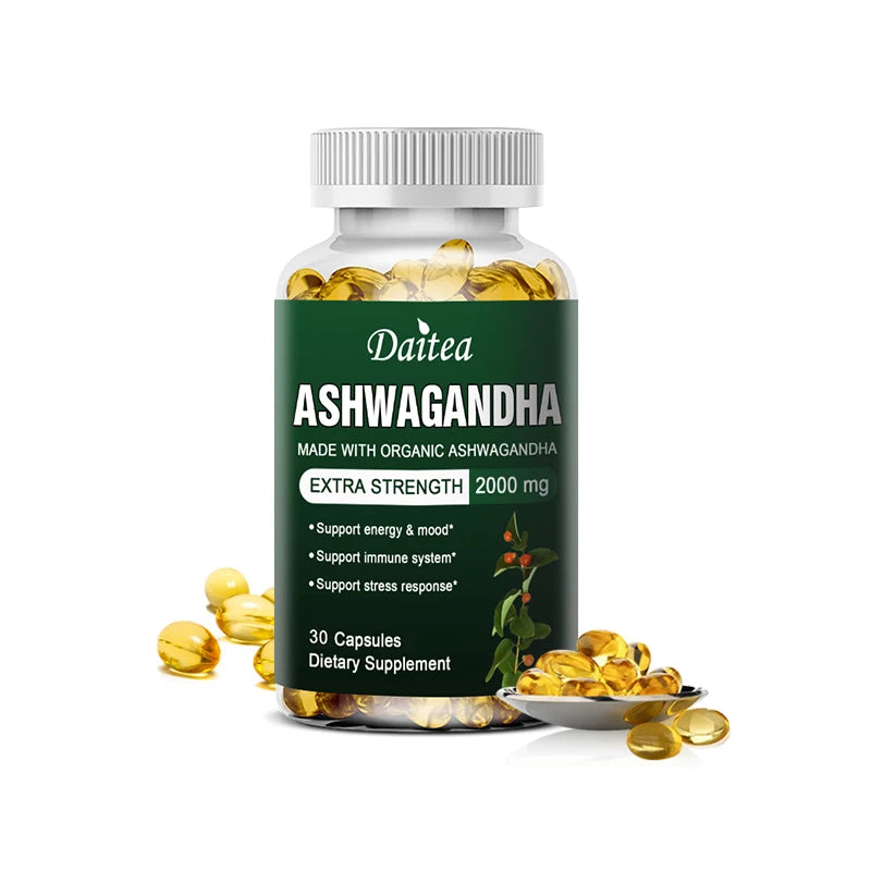 Organic Ashwagandha Extract Capsules for Mood & Energy Support