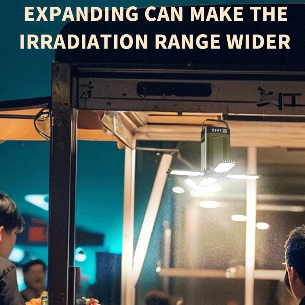 Rechargeable Waterproof Solar Camping Lantern | Portable & Foldable