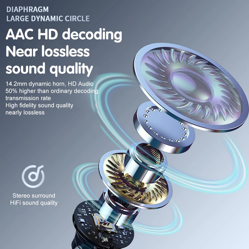 Wireless Bluetooth 5.4 Headset | HiFi Sound Quality Earbuds