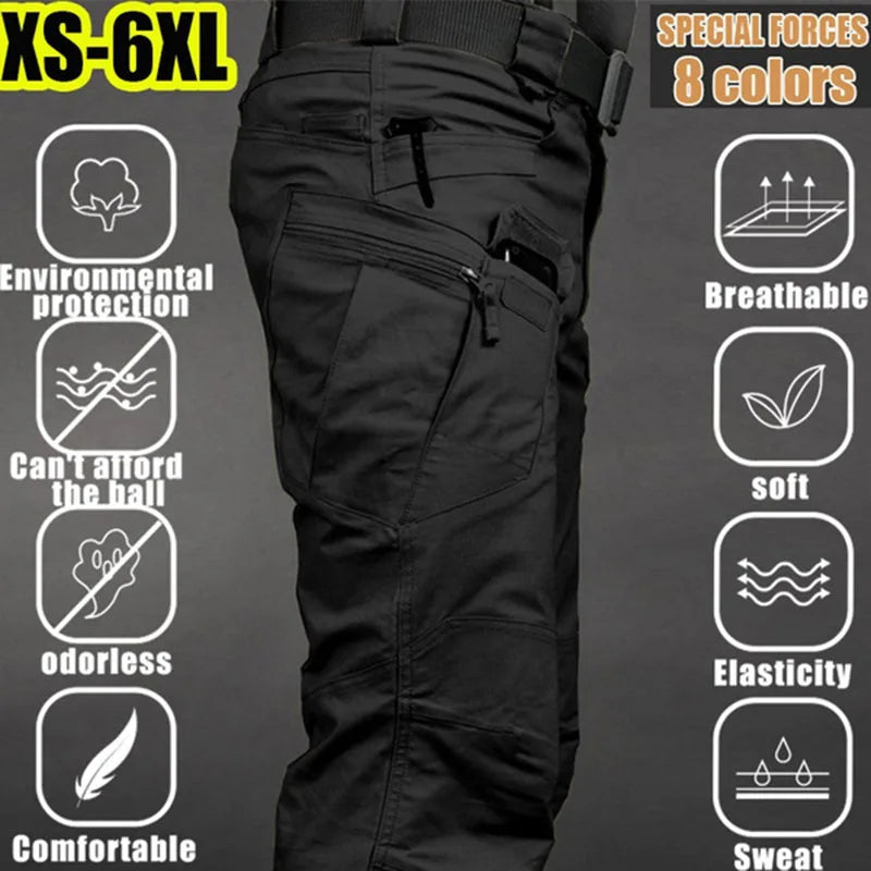 Men's Tactical Cargo Pants | Waterproof Multi-Pocket Outdoor Trousers
