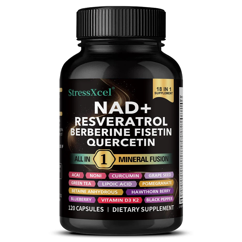 NAD+ Supplement with Resveratrol & Quercetin | Energy & Longevity
