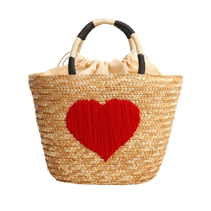 Casual Sweet Tote Bags | Perfect Straw Embroidery Shoulder Bag