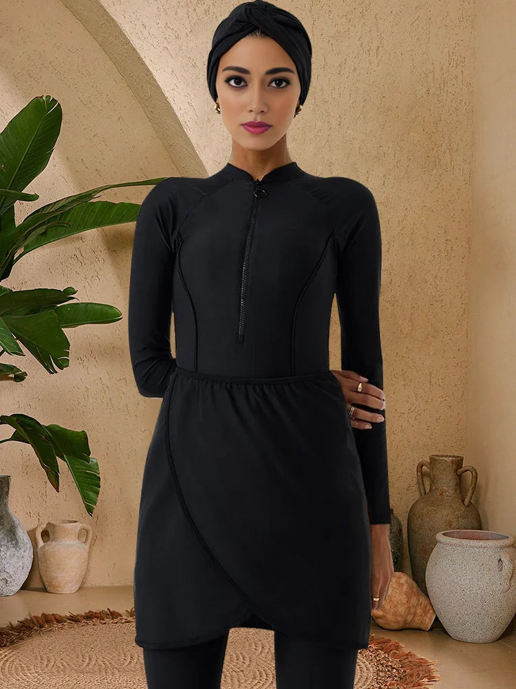 Modest Women's Burkini Swimsuit Set | Quick Drying Beachwear