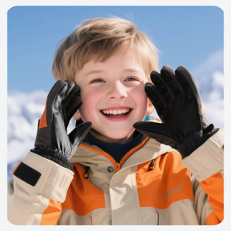 Kids Winter Gloves | Warm, Waterproof, Windproof Skiing Gloves