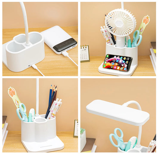 Lámpara de mesa LED USB | Luz de lectura ajustable con protección ocular