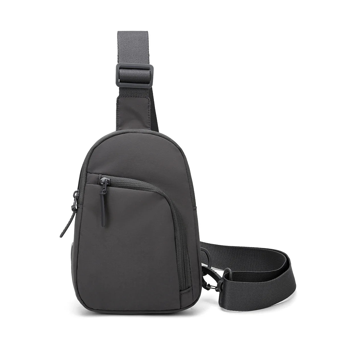 Waterproof PU Leather Sling Bag | Versatile Unisex Chest Bag