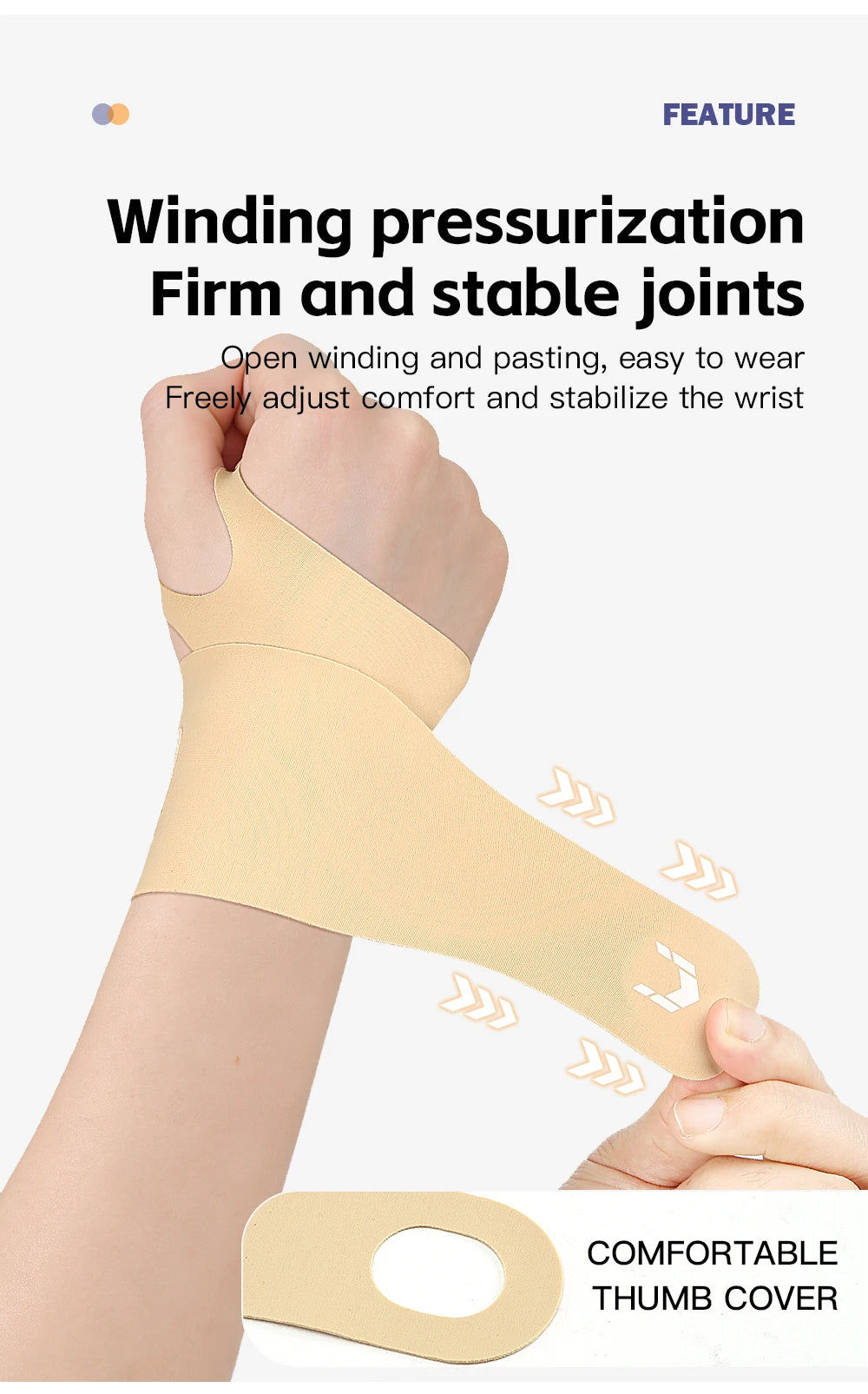 Adjustable Flexible Splint Wrist Thumb Support Brace for Pain Relief