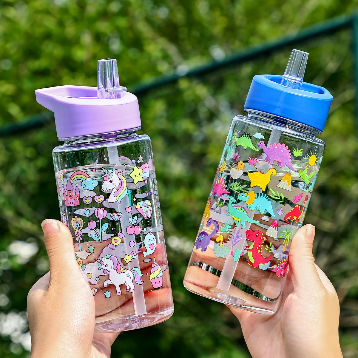 Cute Dinosaur Ice Cream Water Bottle | Portable and Fun for Outdoors