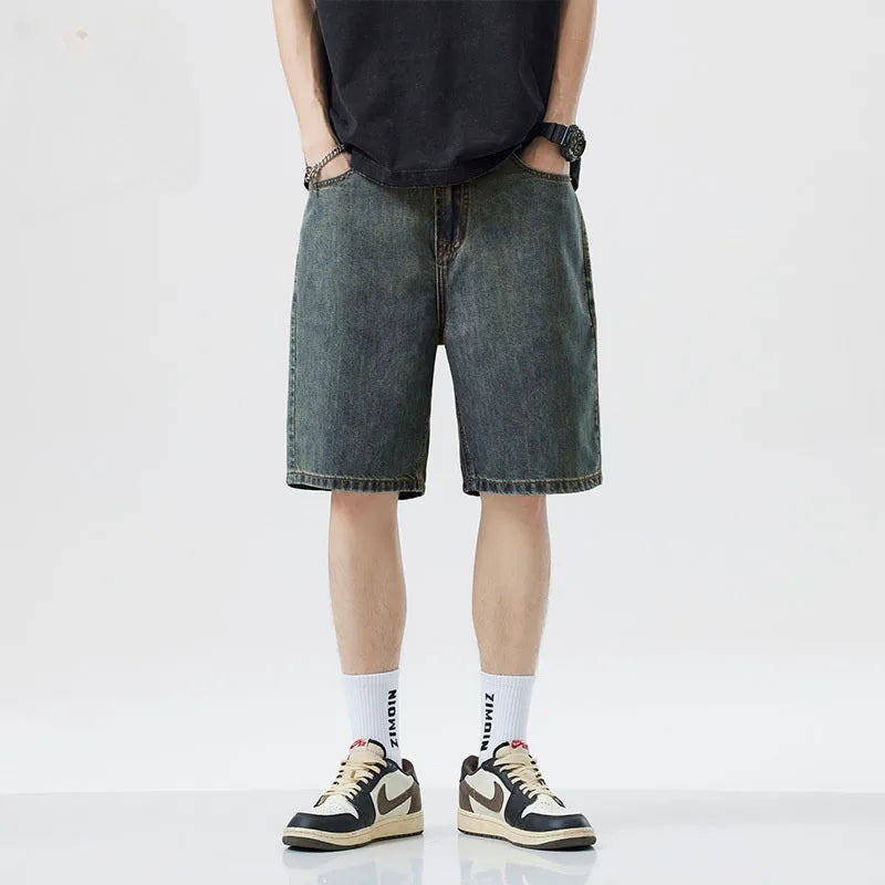 Men's Casual Knee Length Denim Shorts | Stylish Summer Bottoms