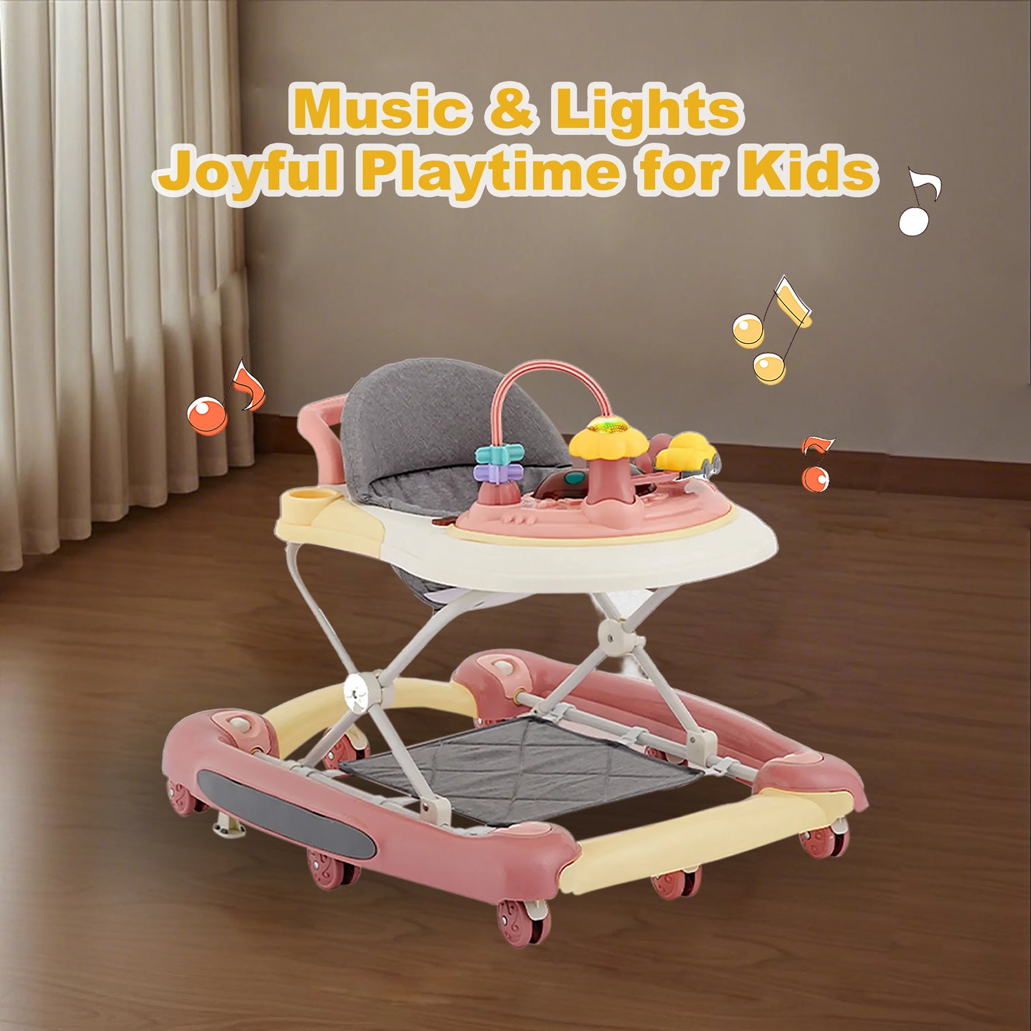 Multi-Functional Baby Walker with Awning | Safe & Fun Mobility
