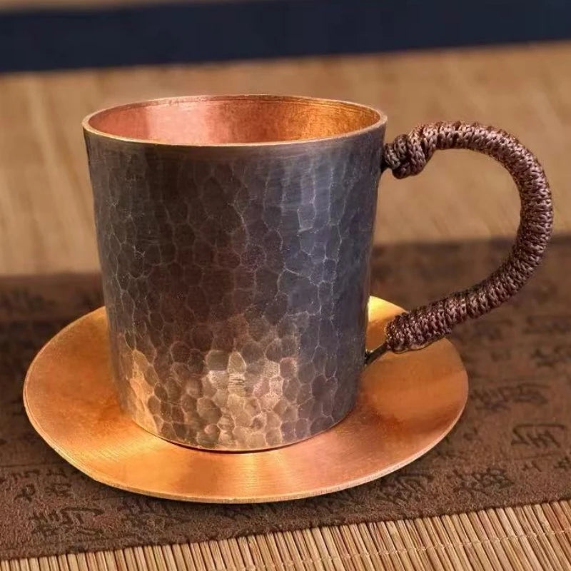 Handcrafted Vintage Copper Coffee Cup | Portable Tea Mug