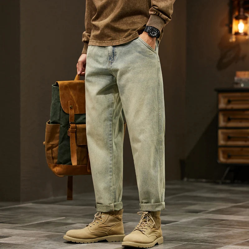 Men's Loose Harem Pants | High Quality Cotton Baggy Jeans