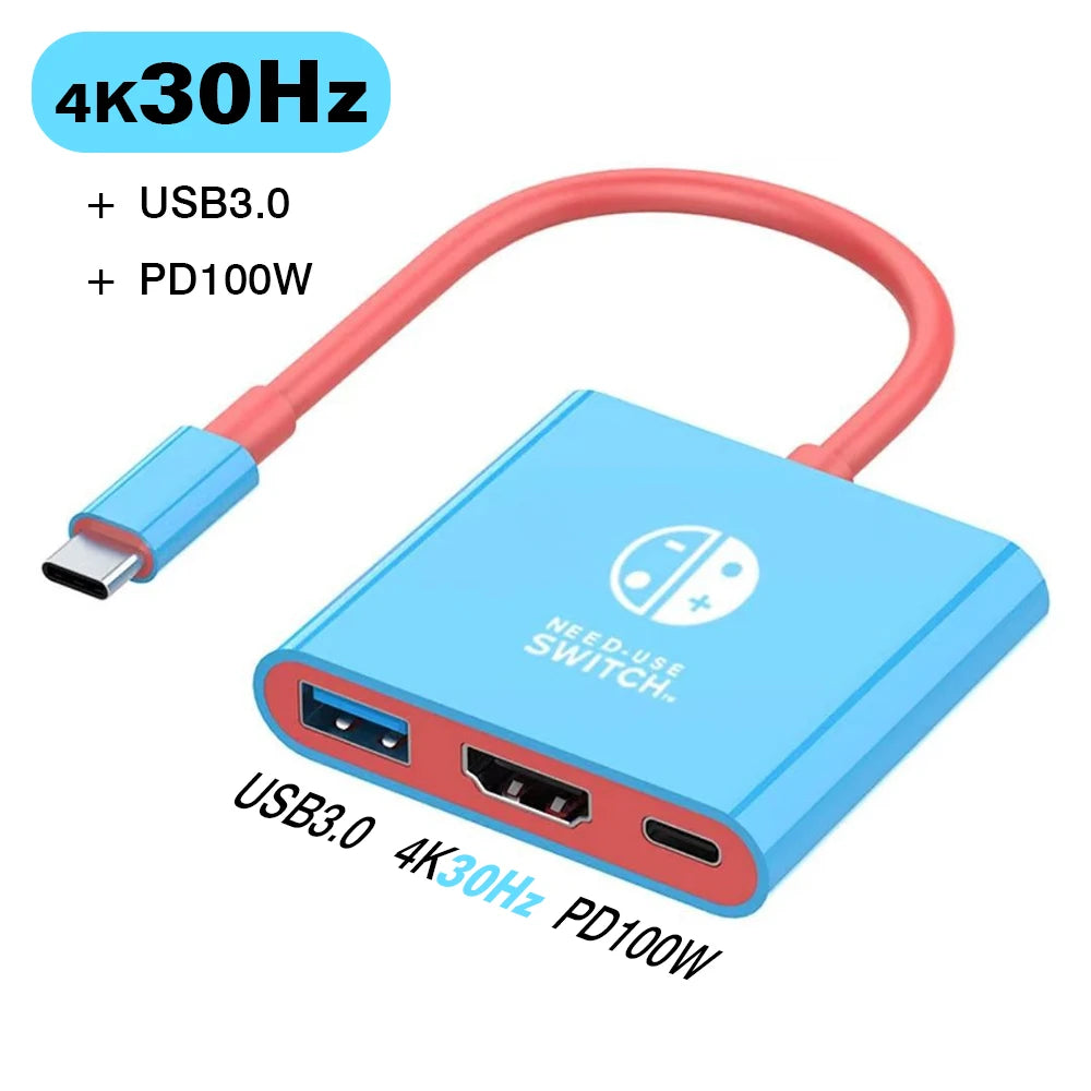 3-in-1 USB-C Hub | 4K HDMI Adapter with Fast Charging