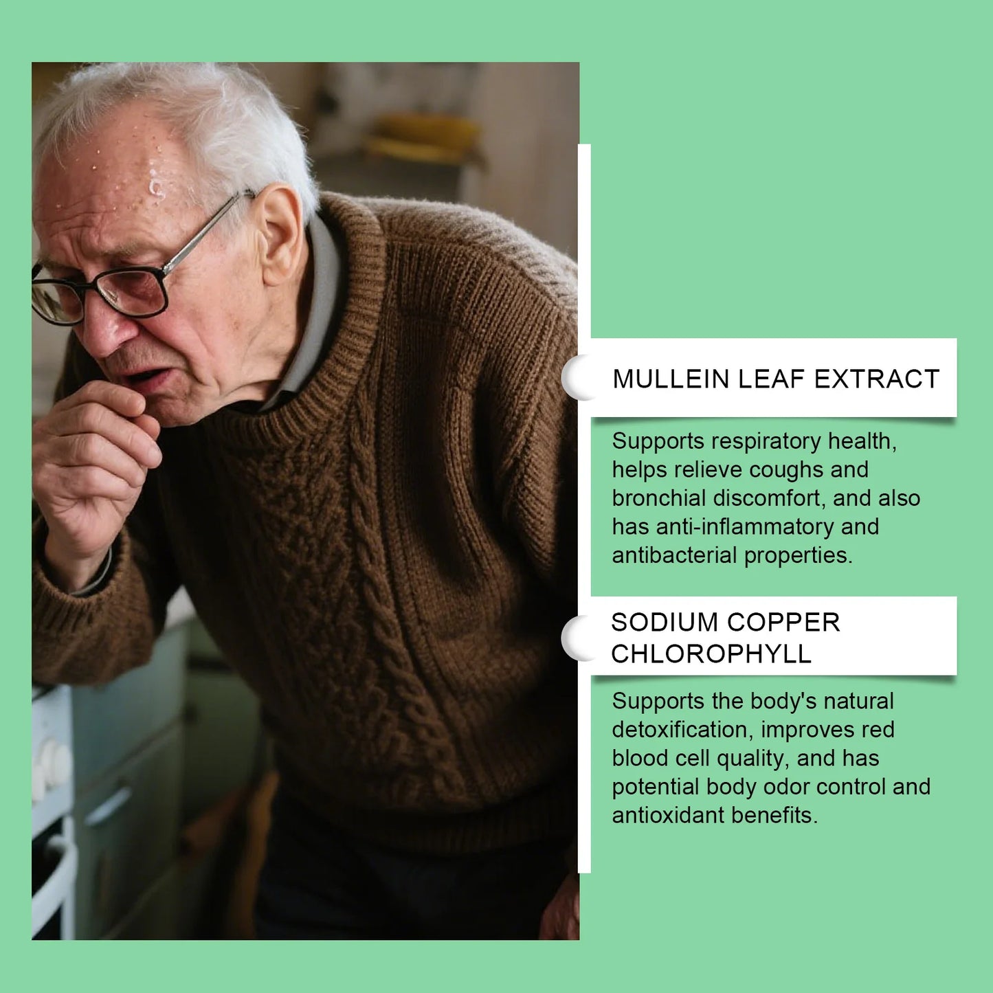 Herbal Mullein & Chlorophyll Drops for Respiratory Support