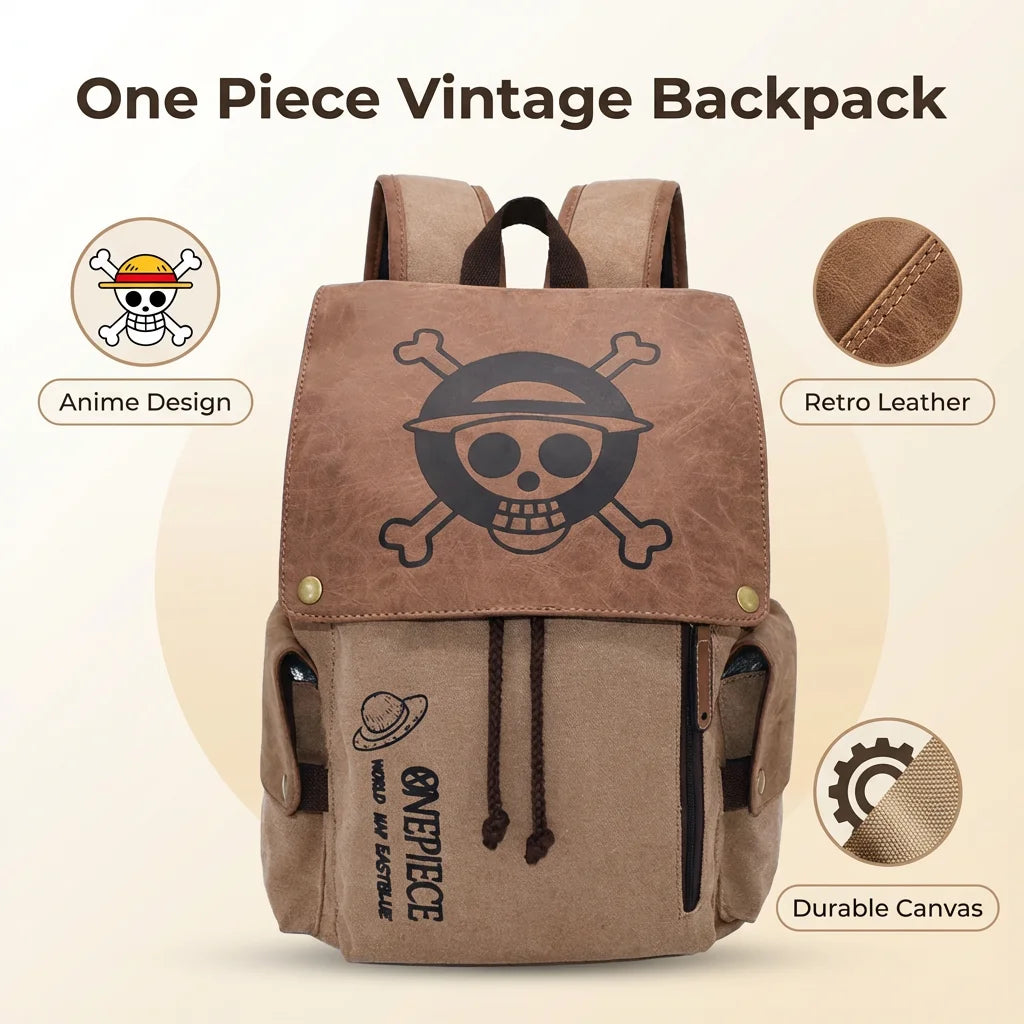 Large Capacity Cartoon Anime Canvas Backpack | Perfect for Fans