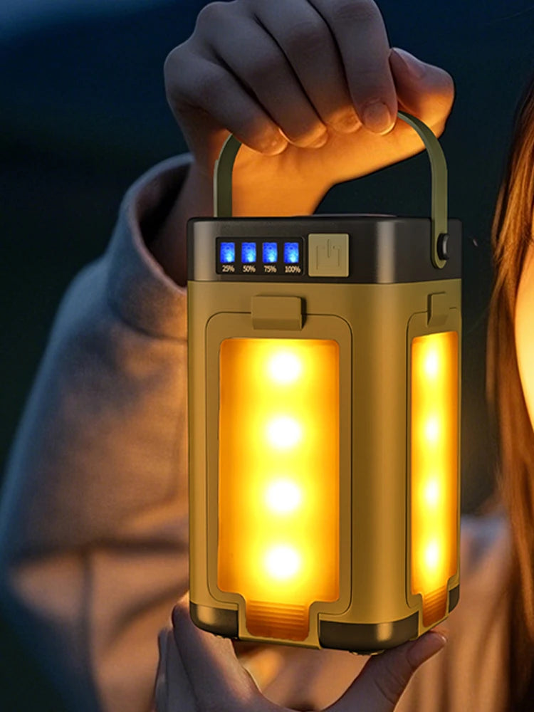 Rechargeable Waterproof Solar Camping Lantern | Portable & Foldable