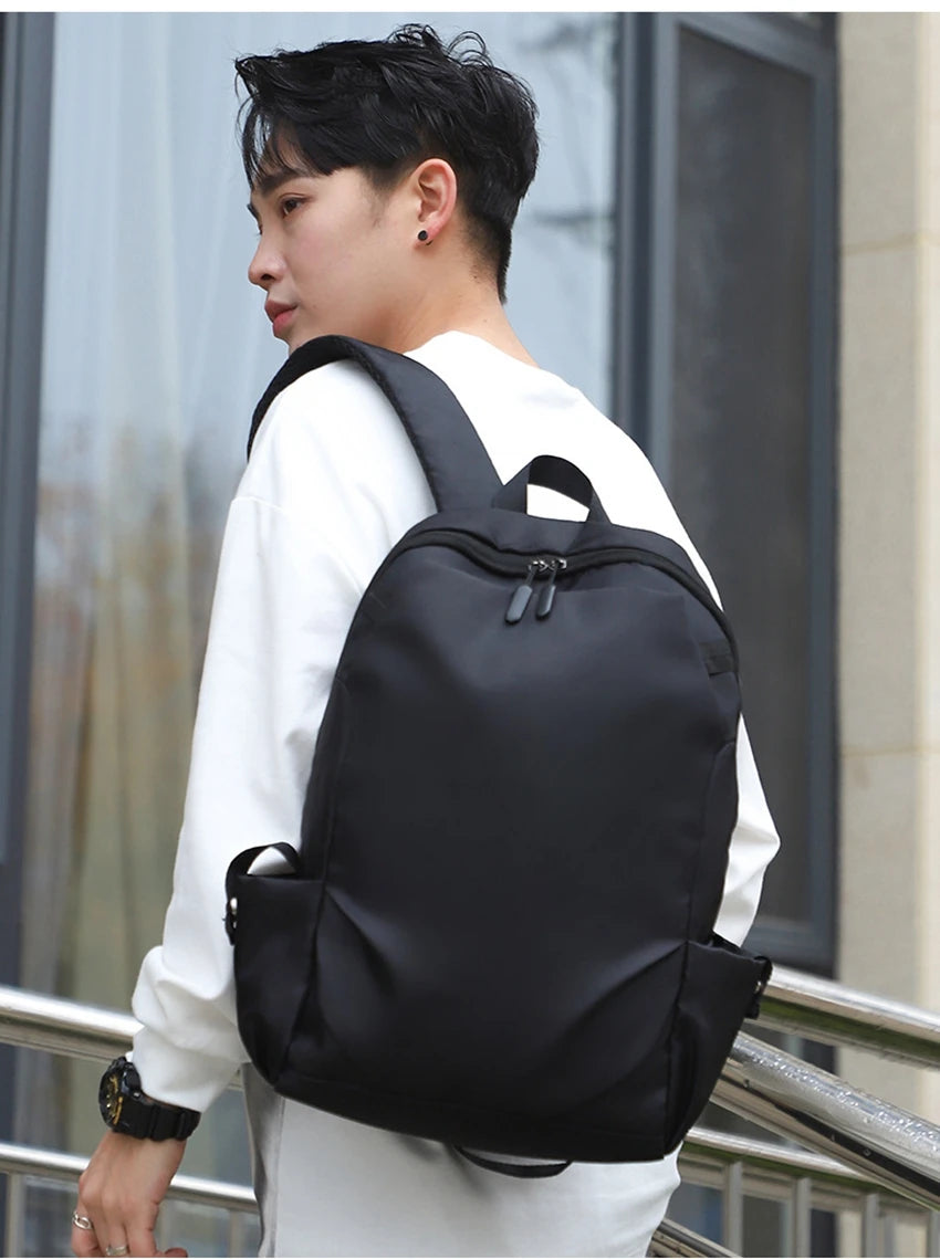 Cute Waterproof Men's Business Laptop Backpack with Cat Print