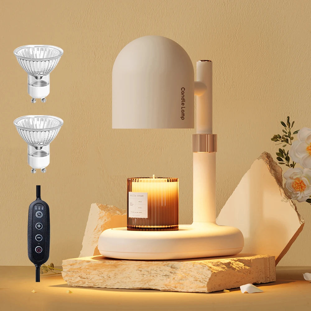 Dimmable Candle Warmer Lamp | Scented Wax Melter for Relaxation