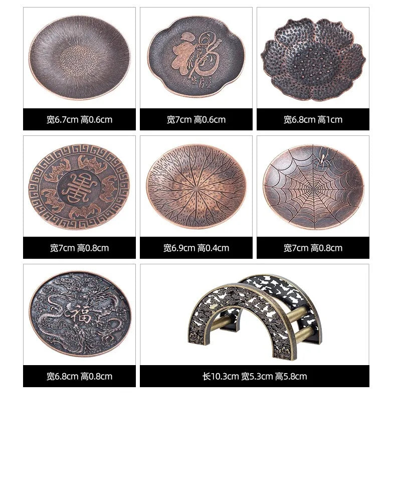 Zen Antique Coasters | Elegant Heat Insulation Tea Accessories