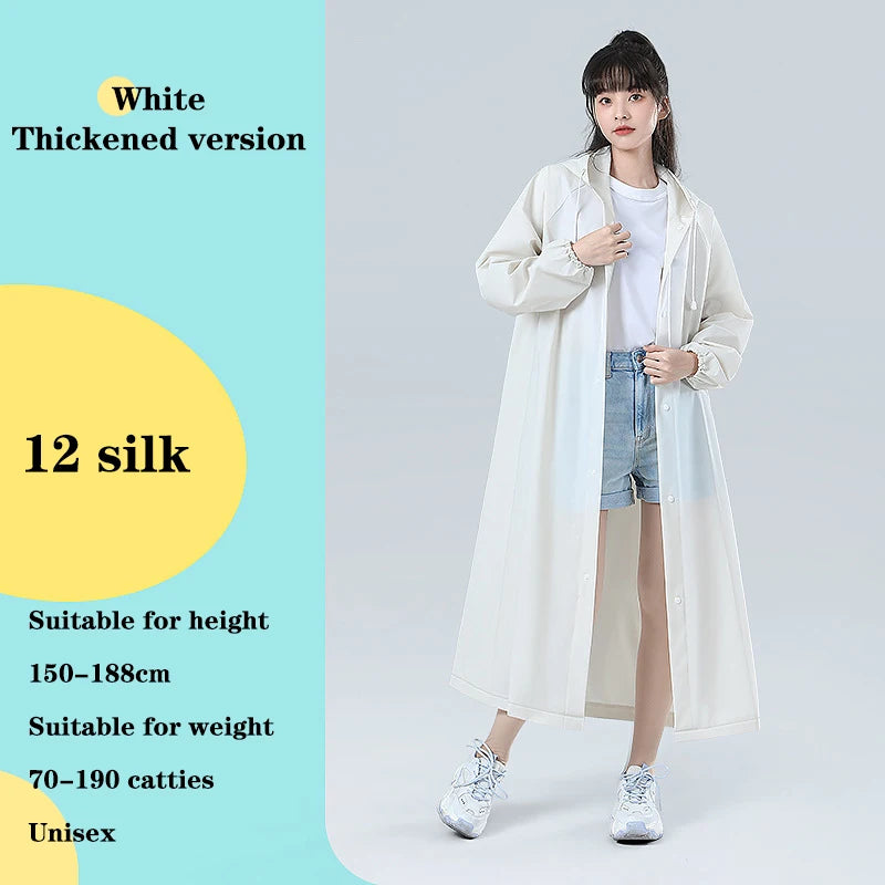 Transparent Waterproof Poncho Raincoat for All Outdoor Activities