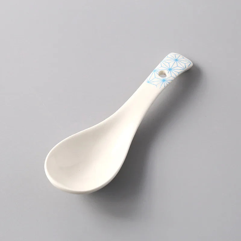 Ceramic Multi-Function Spoon | Japanese Style Tableware for Kitchen