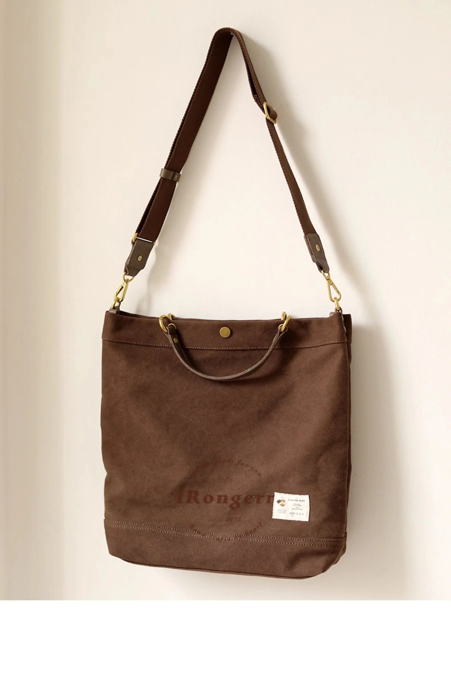 Vintage Canvas Tote Bag | Large Capacity Commuter Handbag