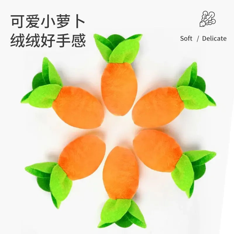 Educational Baby Plush Carrot & Radish Interaction Toy