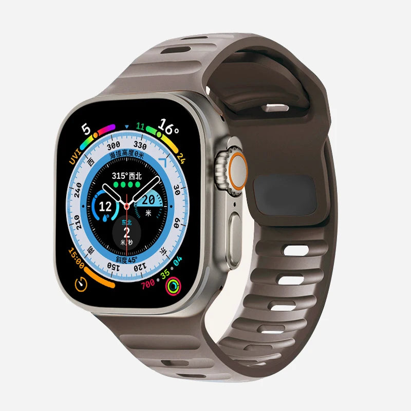 Flexible Silicone Sport Strap for Smartwatches | Comfort & Style