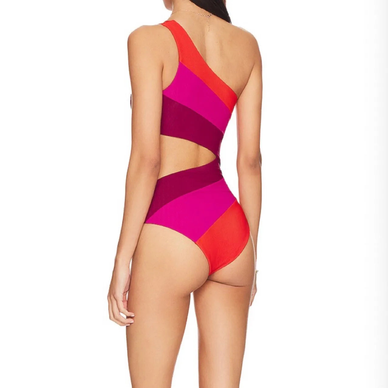 Women's Colorblock One-Piece Swimsuit | Stylish Summer Beachwear