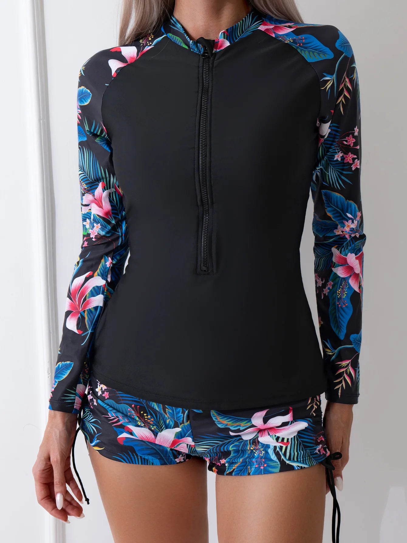Women's Long Sleeve Swimwear | Stylish Two-Piece Tankini Set