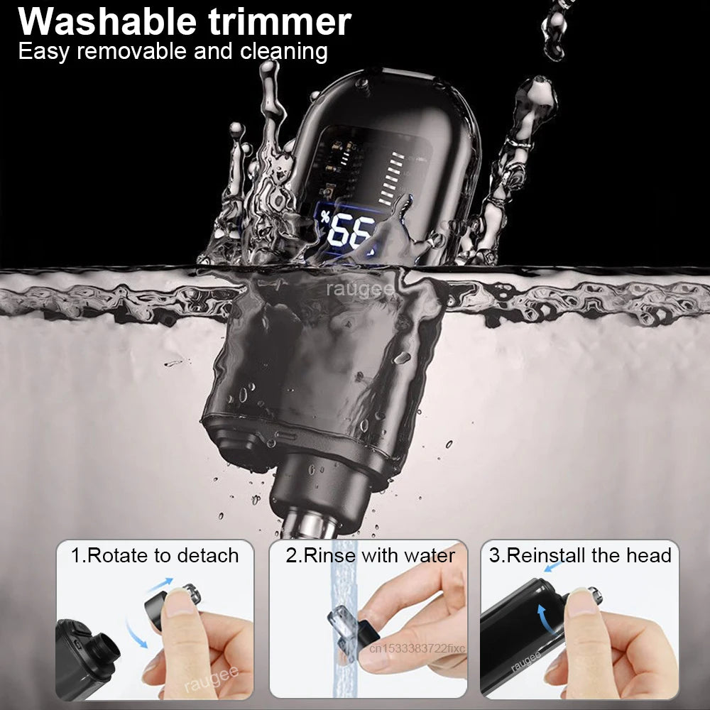 Rechargeable Electric Nose Hair Trimmer | Portable Hair Remover