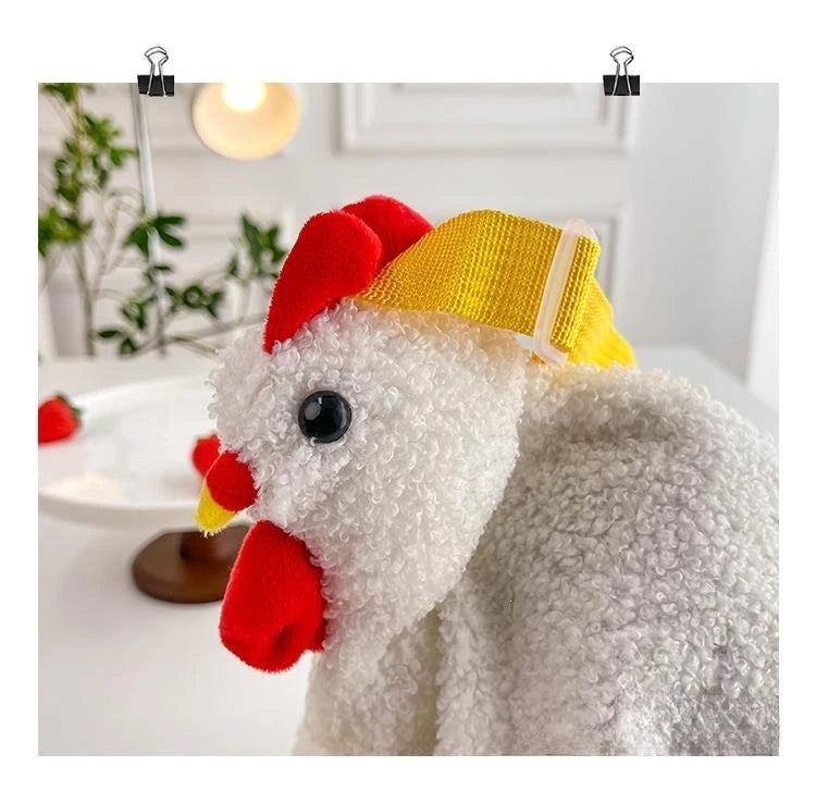 Chickens Shape Crossbody Purse | Cute Plush Handbag for Women