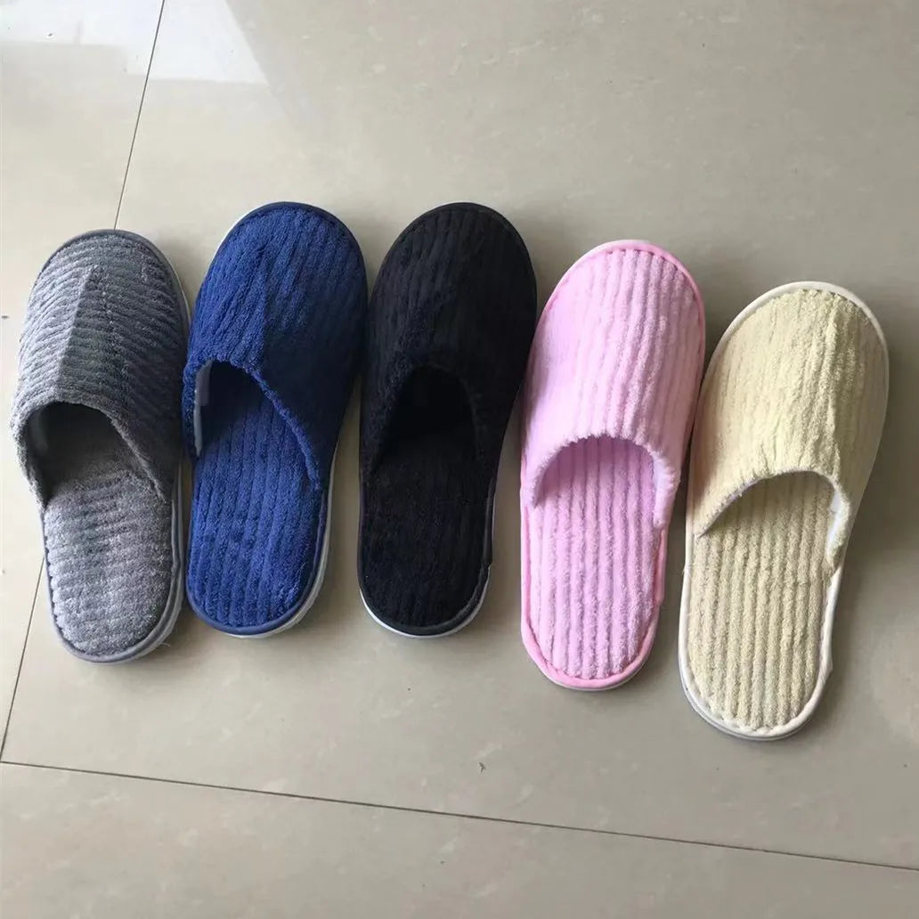 Comfortable Disposable Cotton Slippers | Hotel & Home Use