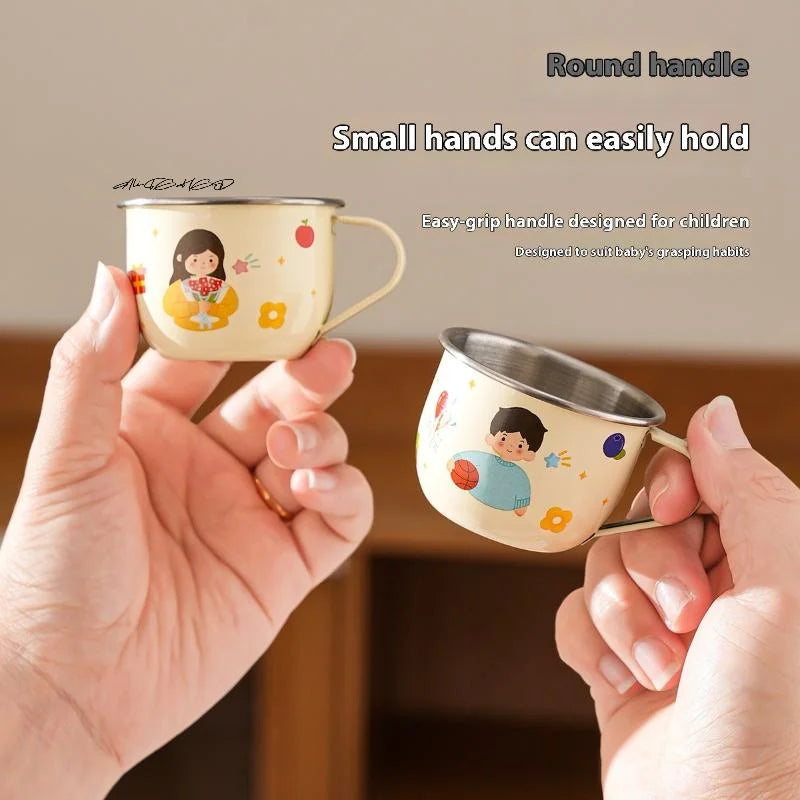 Cute Stainless Steel Water Cup for Kids | Anti-Scald Mug
