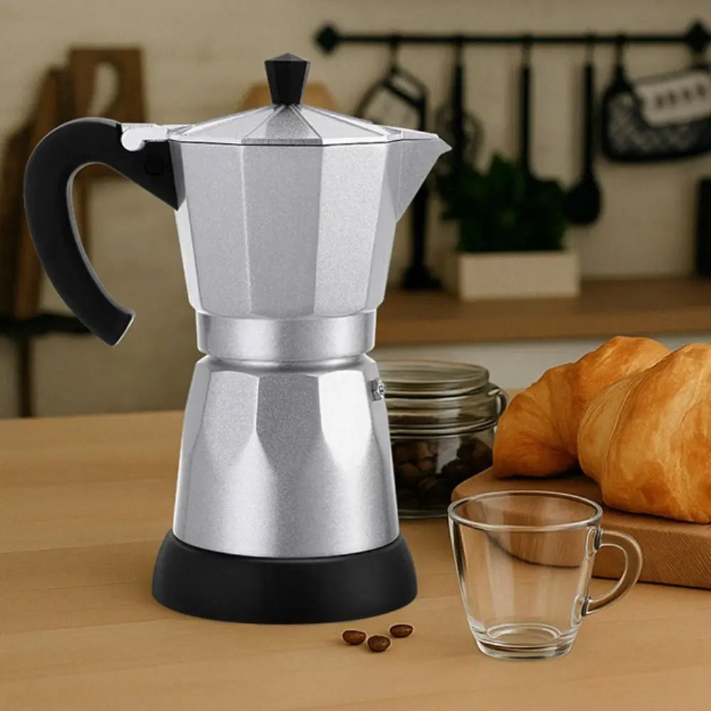 Detachable Electric Espresso Mocha Pot | Fast Brewing Coffee Maker