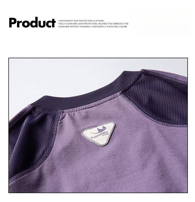 Unisex Lightweight Quick-Dry Long Sleeve T-Shirt for Outdoors