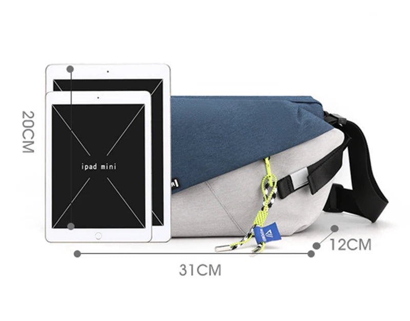 High Quality Nylon Panelled Waist Packs for Unisex Casual Outdoor Use
