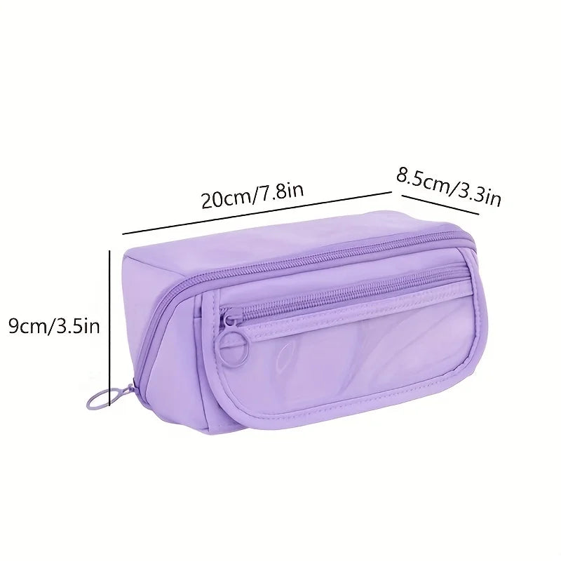 Large Capacity Student Pencil Case | Multi-Functional Storage Bag