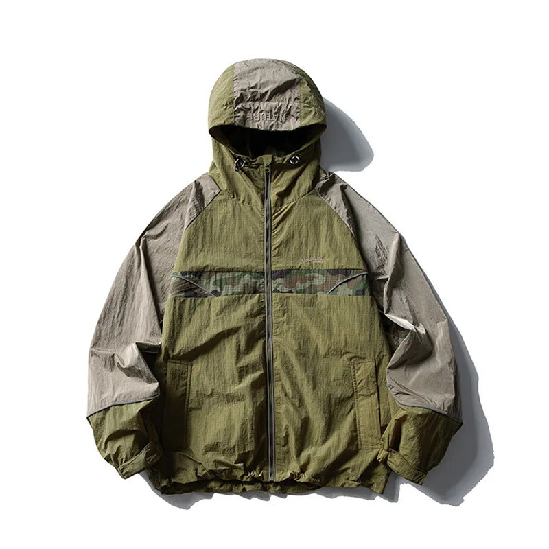 Men's Water-Resistant Hooded Jacket | Trendy Outdoor Style