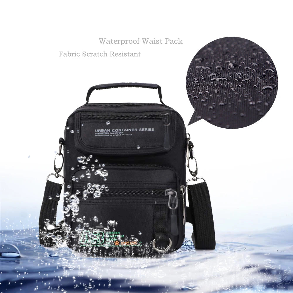 Men's Multifunction Waterproof Messenger Bags | Casual Travel Packs