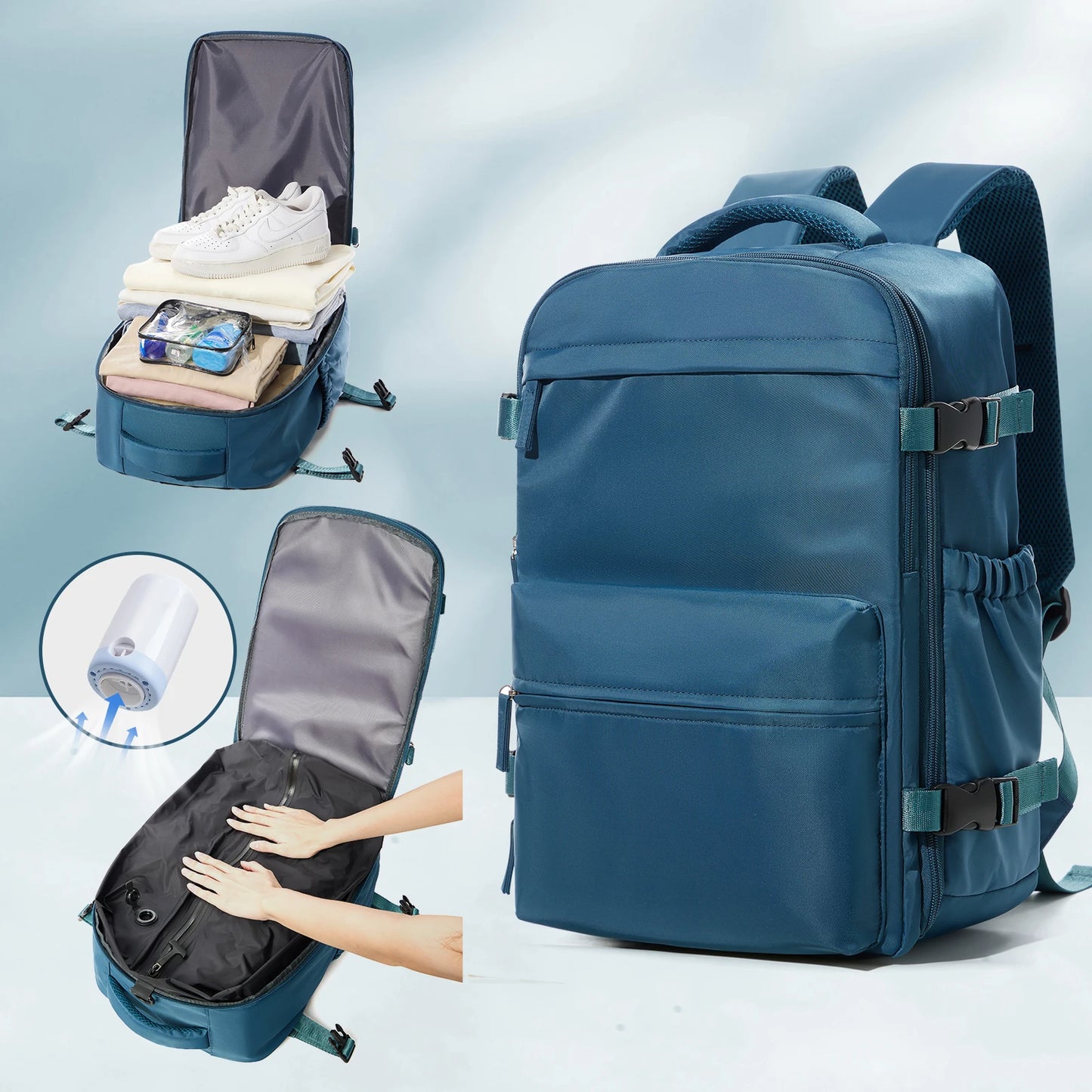 Large Capacity Expandable Business Backpack for School & Travel
