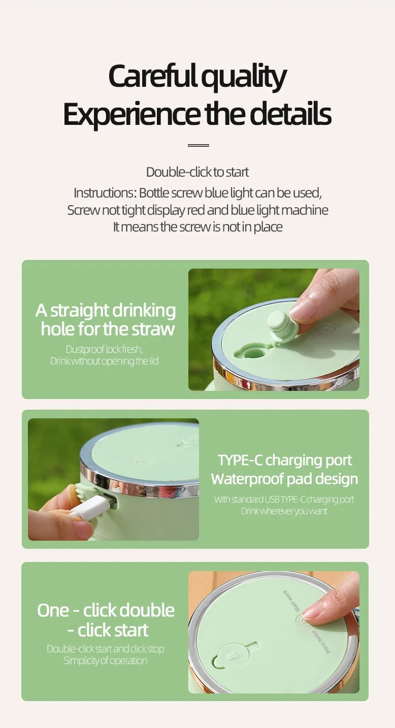 Wireless Portable Juicing Bucket | 800ml Fresh Fruit Juicer